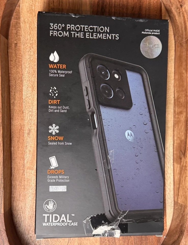 Funda de teléfono impermeable Body Glove Tidal Moto G (2025) - Caja abierta - Negra Foto 1 de 4