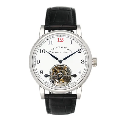A. Lange & Sohne 1815 Tourbillon 730.079F Enamel Dial Platinum Mens Watch Box Pa - Image 1 of 4