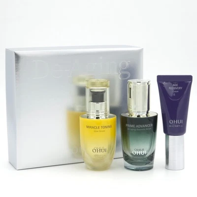 O HUI De-Aging Solution Starter Set 3 Items Toning Prime Age Recovery K-Beauty - Image 1 of 4
