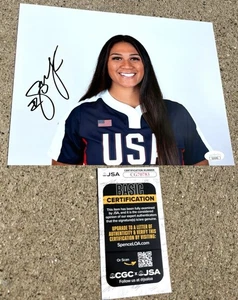 MEGAN FARAIMO SIGNED 8x10 Photo JSA COA AUSL Talons USA Softball - Picture 1 of 2