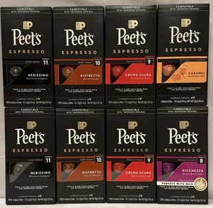 Peet's Kaffee Espresso Nespresso Kapseln Variety Pack, 80 Stück, Ablaufdatum 10/2025 - Bild 1 von 2