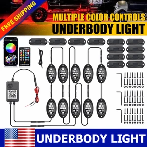 For Can-AM X3 10X Maverick RGB LED Rock Light Neon Underglow Underbody 10PCS New - Picture 1 of 13