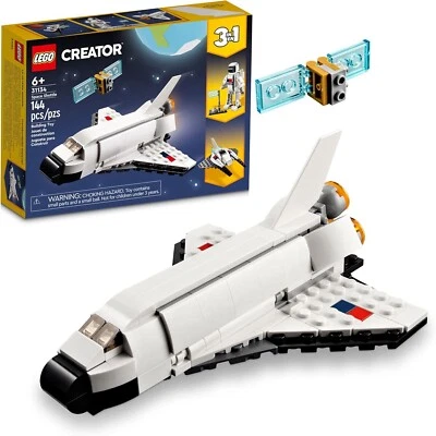 LEGO Creator 3 In 1 Space Shuttle Toys - Space Toys Building Set For Boys And 6+ - Image 1 of 4