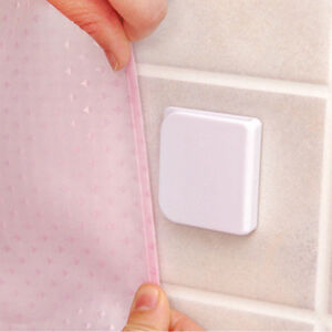 2Pcs Shower Curtain Clips Anti-Splash Stop Water Leaking Guard Bath Curtain Clip