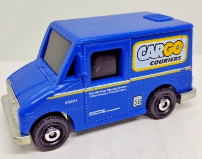 Camión de servicio Matchbox azul MBX "Cargo Couriers" coche de juguete escala 1:64   Foto 1 de 4