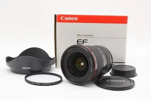Canon EF 17-40mm f/4L Ultra Wide Angle Zoom Lens w/Hood [Near Mint] From Japan - Picture 1 of 12