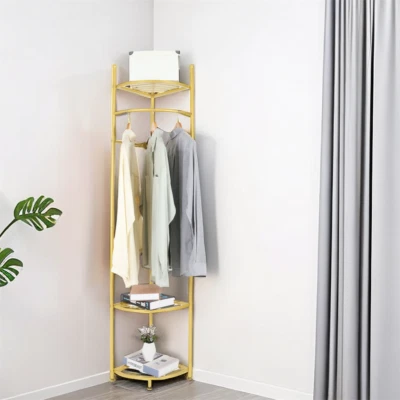 Eckgarderobe Garderobenständer Kleiderständer Kleiderstangen Metall Schwerlast  - Bild 1 von 4