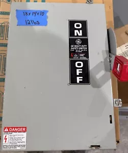 GE THN3361RF 30 Amp 600v Non-Fusible NEMA 3R 3 Phase Safety Switch Disconnect - Picture 1 of 2
