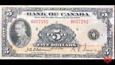 1935 Bank Of Canada $5 English A657182 - VF - Paper Pull B.V. $600