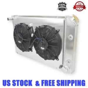 Alu 3Row+2Fans Performance Cooling Radiator for 77-82 Chevy Corvette 5.0/5.7 V8 - Foto 1 di 9