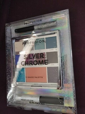 Profusion Cosmetics Gold Chrome 13 Pc Face Kit - 11 Shade Makeup Palette - Image 1 of 4