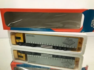 TEKNO HOLLAND SCANIA 124L 420 TRUCK + CURTAINSIDE TRAILER -1:50- GOOD IN BOX - Imagen 1 de 9