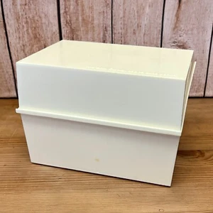 Vintage Betty Crocker Recipe Card Library File Box White Box Only - Picture 1 of 6