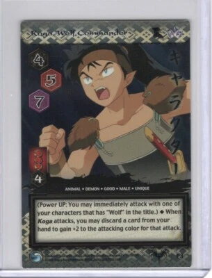 Inuyasha TCG: Tousou -  Koga, Wolf Commander #P3 Foil Promo NM-MT - Image 1 of 2