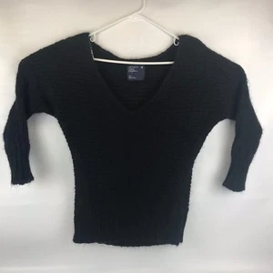 American Eagle Outfitters Damen Pullover Low Shoulder Schwarz Gr. S/P - Bild 1 von 5