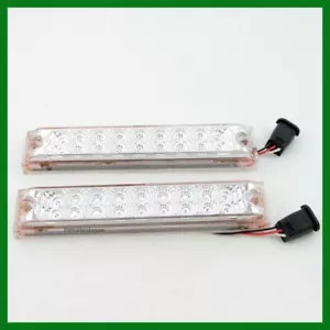 Spyder 18 LED Stop Turn Light Surface Mount Low Profile Red Clear Lens -Set of 2 - Foto 1 di 3