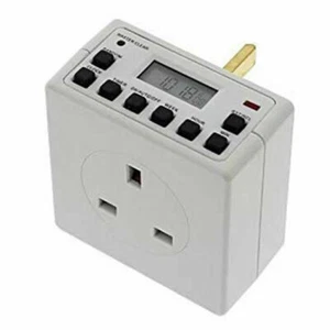 Status S7DDT3 7 Tage Zeitschaltuhr mit LCD Digital - 2er Pack - Weiß - Bild 1 von 2