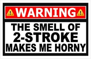 Calcomanía pegatina de advertencia divertida de 4,25" Smell of Diesel Makes Horny camión OEM WS5 - Imagen 1 de 1