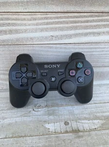 Official Sony PlayStation PS3 DualShock 3 Wireless Controller Black OEM CECHZC2U - Picture 1 of 6