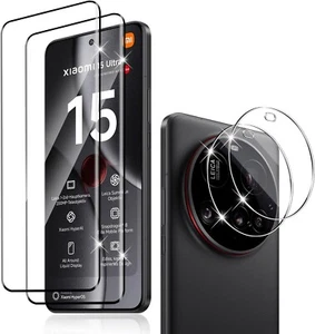 2X Vitre de Protection 3D (écran + caméra) pour Xiaomi 15 Ultra Film Blindé Full 9H - Photo 1 sur 9