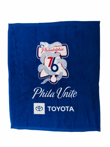 PHILADELPHIA SIXERS 2021 PHILA UNITE PLAYOFF RALLY TOWEL SGA Cover
