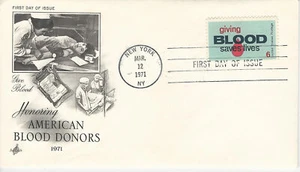 1971 FDC SC# 1425 Giving Blood Saves Lives K481 - Bild 1 von 1