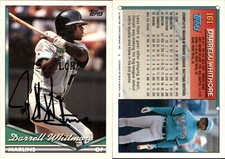 Darrell Whitmore Signed 1994 Topps #161 Card Florida Marlins Auto AU