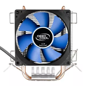 80mm CPU Fan LGA1156 1155 1150 Silent Cooler Aluminum Heatsink Dual Copper Pipe - Picture 1 of 4