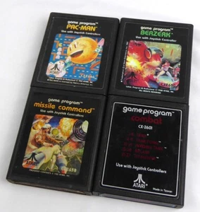 Atari 2600 -- PAC-MAN, BERZERK,MISSILE COMMAND,COMBAT - VCS - Bild 1 von 2
