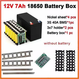 Kit custodia kit fai da te 12 V 3S 7P 40A per lotto parete alimentazione 18650 - Foto 1 di 22