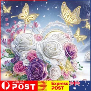 5D DIY Partial Special Shaped Drill Diamond Painting Kit Flower Decor30x30cm AU - Picture 1 of 11