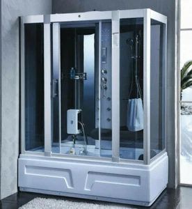 XXL Luxus LED Dampfdusche inkl. Whirlpool Duschtempel Komplettdusche OZON 2024 - Bild 1 von 4