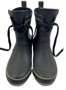 Chooka Women’s Classic Black Waterproof Ankle Rain Boots Size 6 - Picture 1 of 7