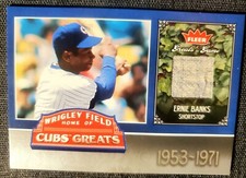 2006 Fleer Greats of the Game Ernie Banks Game Worn Pants Patch SSP Cubs MINT💰