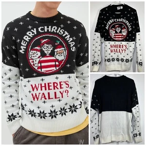 Where’s Wally? Pull & Bear Christmas Knit Sweater Waldo Holiday Size Adult Large - Picture 1 of 7