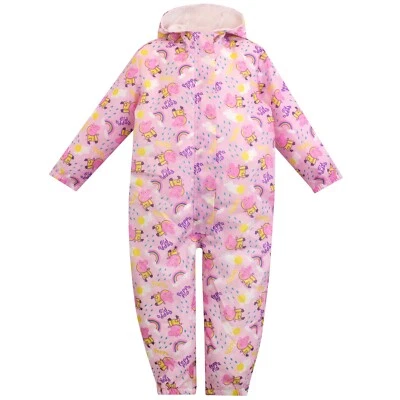 Peppa Pig Puddle Suit Kids Girls 18 24 Months 2 3 4 5 6 7 8 Years Outdoor Rain - Image 1 of 4