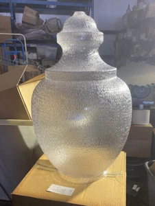 26” Tall POST LAMP LIGHT FIXTURE LENS GLOBE CLEAR ACORN 9.25" NECK STREET - Picture 1 of 6