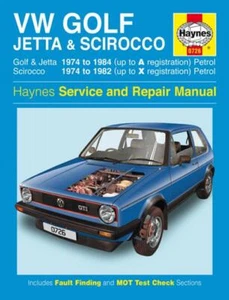 VW Golf Jetta Scirocco Mk 1 I Gasolina 1974-1984 Nuevo Haynes Manual Servicio... - Imagen 1 de 5