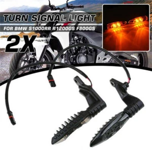 2X Rear Turn Signal Indicator LED Lights Amber For BMW S1000RR R1200GS F800GS AS - Picture 1 of 10