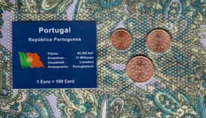 Portugal GEM UNC 5 Cent 2 Cents 1 Cent 2002 - Bild 1 von 2