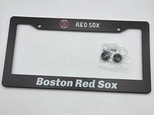 License Plate Cover Fits Boston Baseball Gift Frame Black Car Cover Auto Decal - Picture 1 of 2