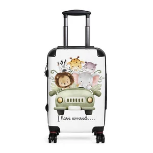 Whimsical Baby Animal Adventure Print Suitcase for kids - Picture 1 of 4