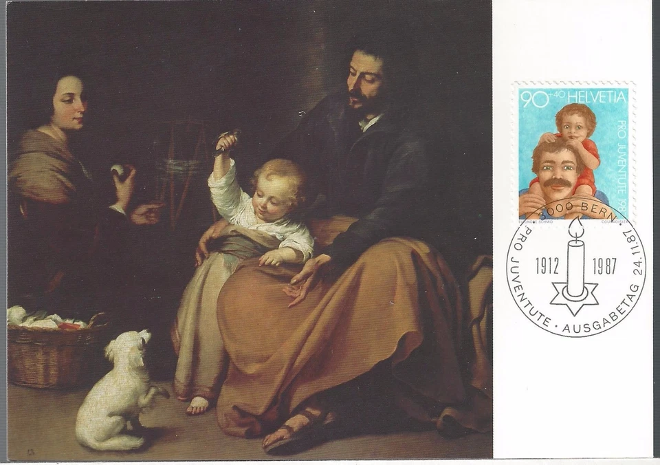 1987 Switzerland  FDC Semi-Postal Painting PC - Image 1 of 1