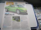 Buyers guide to  Fiat X1/9 ( 1972-89)