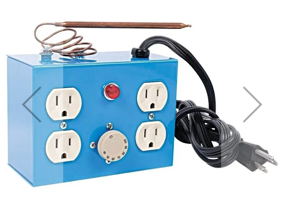 2000W Propagation thermostat controls 4 Mats - Includes 4 Seed Starter Heat Mats - Image 1 of 4