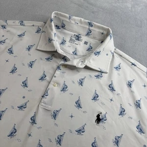 Polo Ralph Lauren Performance Polo Para Hombres 2XB Floral Velero Estampado AOP - Imagen 1 de 10
