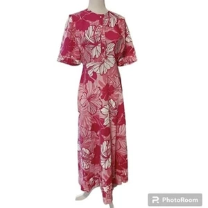 Vestido Capa Amish Menonita S Rosa Manga Corta Floral Maxi Liso Modesto...... - Imagen 1 de 4