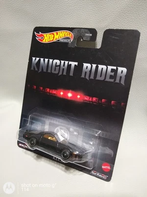 Hot Wheels 1:64 2021 Retro Entertainment Knight Rider K.I.T.T GRL67 Black DMC55 - Image 1 of 4
