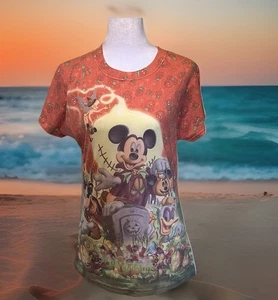 Camiseta Disneyland Halloween Mickey Minnie & Disney Gang Naranja Joya L - Imagen 1 de 11