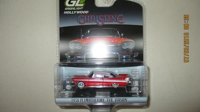 1/64 3 INCHIES GREENLIGHT PLYMOUTH FURY 1958 CHRISTINE VERSION MALEFIQUE - Photo 1/4